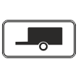 Дорожный знак 8.4.2 «Вид транспортного средства» (металл 0,8 мм, II типоразмер: 350х700 мм, С/О пленка: тип Б высокоинтенсив.)
